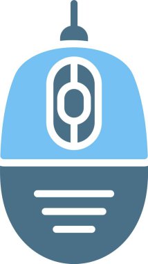 Bilgisayar Fare Kabartması İki Renk Simgesi