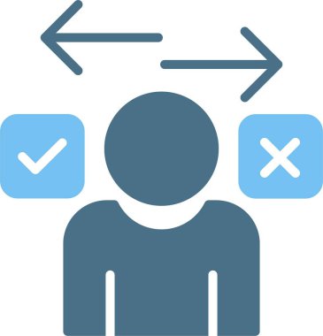 Yönsel Kabartma İki Renk Simgesi