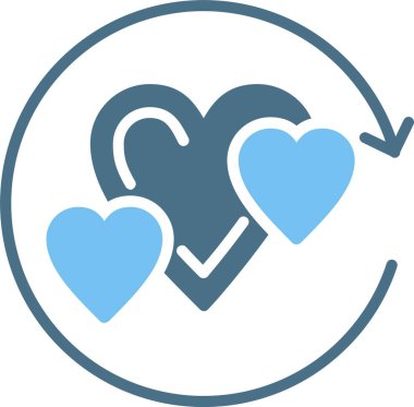 Favori Kabartma İki Renk Simgesi