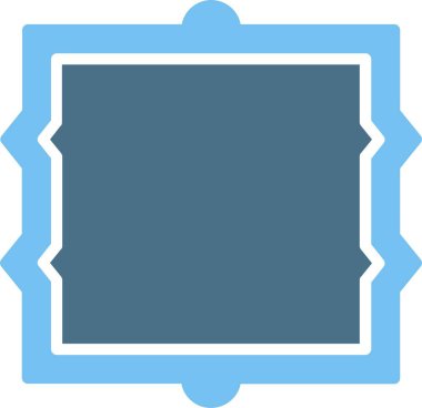 Çerçeve Kabartma İki Renk Simgesi