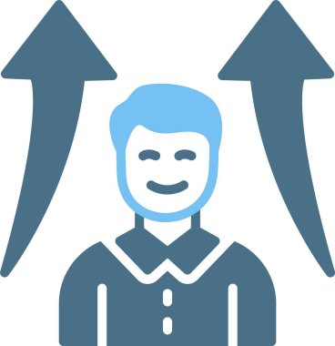 Büyüme Kabartması İki Renk Simgesi