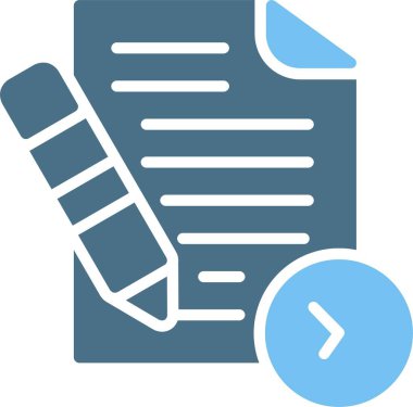 Kağıt Sayfası İki Renk Simgesi