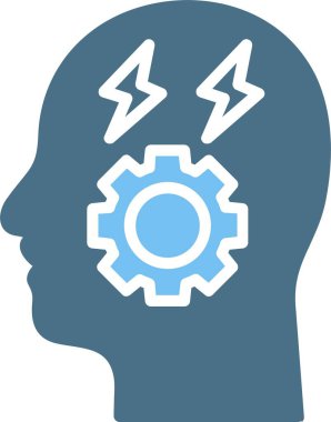 Stres Kabartması İki Renk Simgesi