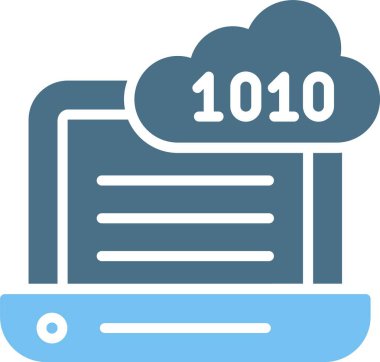 İkili Kod İki Renk Simgesi