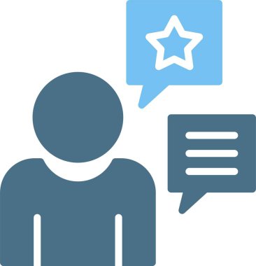 Geribildirim Kabartması İki Renk Simgesi