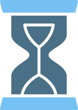 Kum Saati Kabartması İki Renk Simgesi