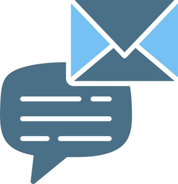 Posta Kabartması İki Renk Simgesi