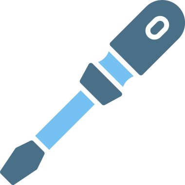 Tornavida Kabartması İki Renk Simgesi