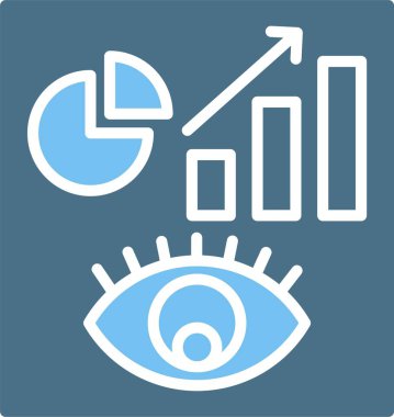 Görselleştirme Kabartması İki Renk Simgesi
