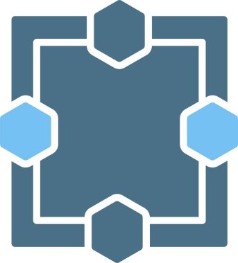 Çerçeve Kabartma İki Renk Simgesi