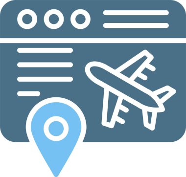 Konum Glyph İki Renk Simgesi