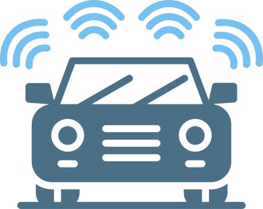 Algılayıcı Kabartması İki Renk Simgesi