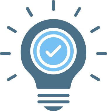 Çözüm Kabartması İki Renk Simgesi