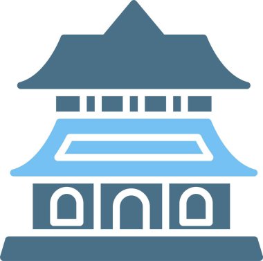 Tapınak Kabartması İki Renk Simgesi