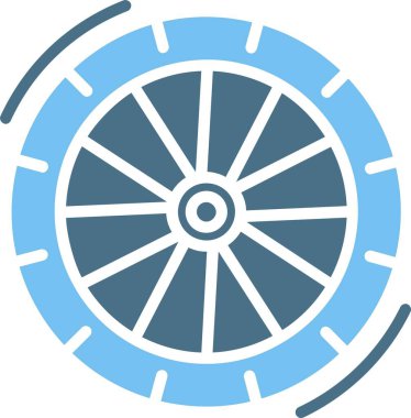 Lastik Kabartması İki Renk Simgesi