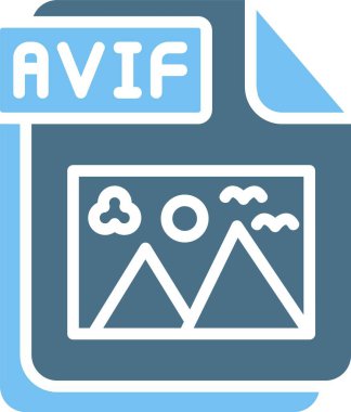 AVIF Glyph İki Renk Simgesi