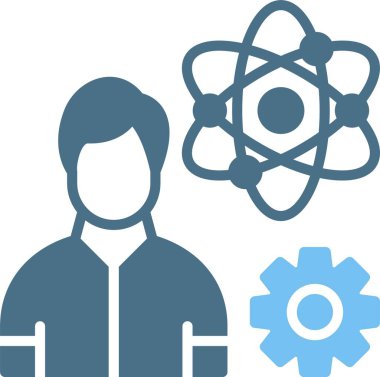 Dahi Glyph İki Renk Simgesi