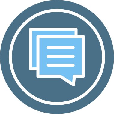 Yorum Kabartması İki Renk Simgesi