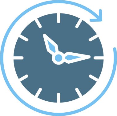 Saat Yönünde İki Renk Simgesi