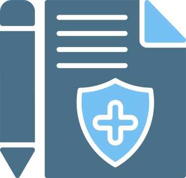 Sigorta Kabartması İki Renk Simgesi