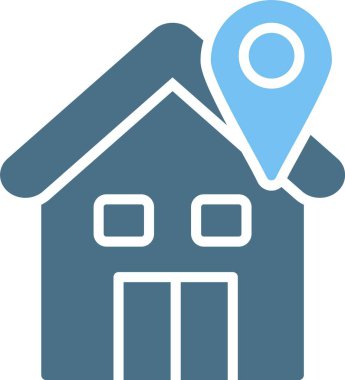 Konum Glyph İki Renk Simgesi