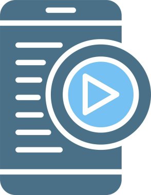 Düğme Kabartması İki Renk Simgesini Çal