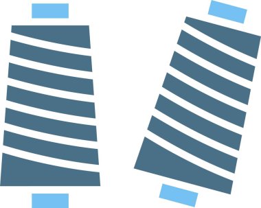 İplik Kabartması İki Renk Simgesi
