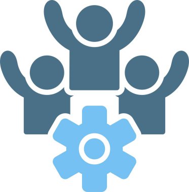 Takım Desteği Kabartma İki Renk Simgesi