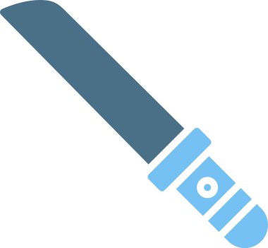 Machete Glyph Two Color Icon clipart