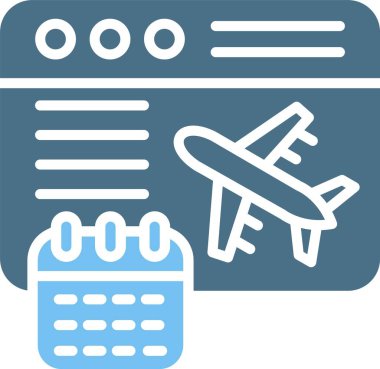 Zamanlama Kabartması İki Renk Simgesi