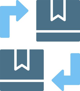 Kabartma İki Renk Simgesini Aktar