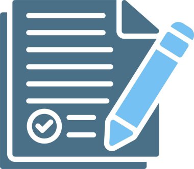 Belge Kabartması İki Renk Simgesi