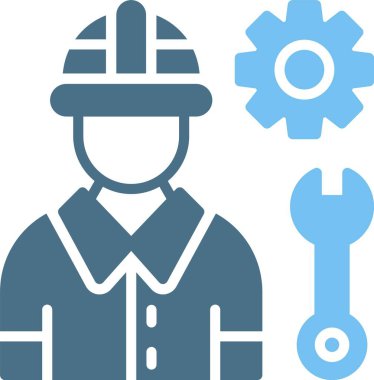 Mühendis Glyph İki Renk Simgesi