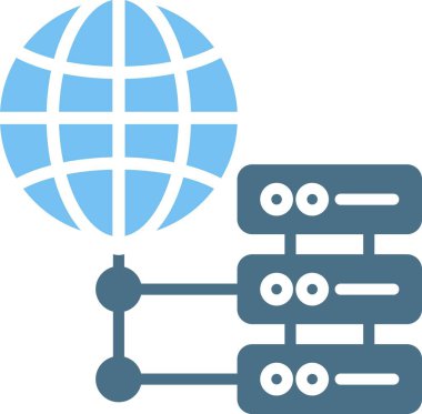 Sunucu Kabartması İki Renk Simgesi