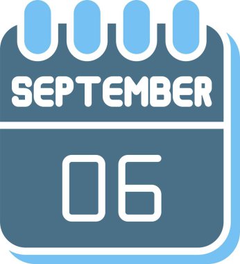 6 Eylül Glyph İki Renk Simgesi