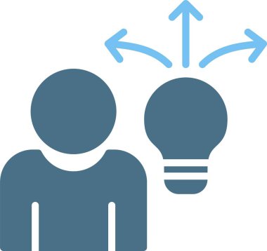 Belirsizlik Kabartması İki Renk Simgesi