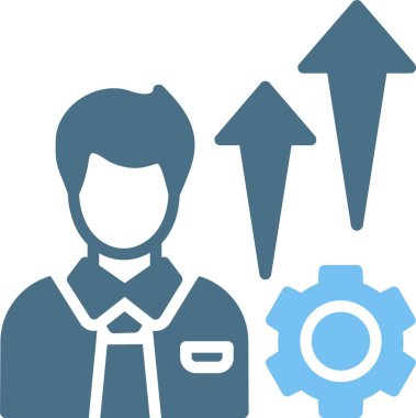 Profesyonel Geliştirme Sembolü İki Renk Simgesi