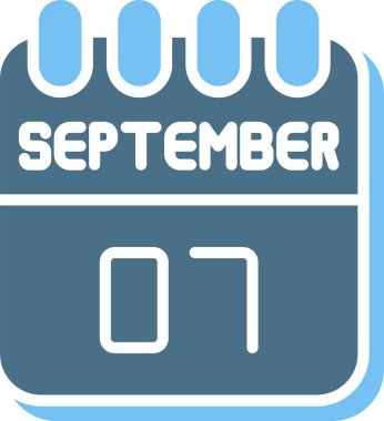 7 Eylül Glyph İki Renk Simgesi