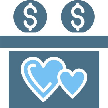 Charity Glyph İki Renk Simgesi