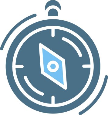 Pusula Kabartması İki Renk Simgesi