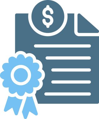 Sertifika Kabartması İki Renk Simgesi