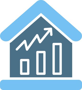 Gayrimenkul Grafik İki Renk Simgesi