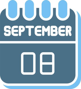 8 Eylül Glyph İki Renk Simgesi