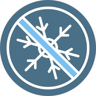 Kar Kabartması İki Renk Simgesi