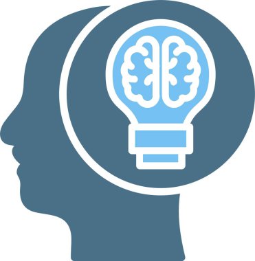 Yaratıcılık Kabartması İki Renk Simgesi