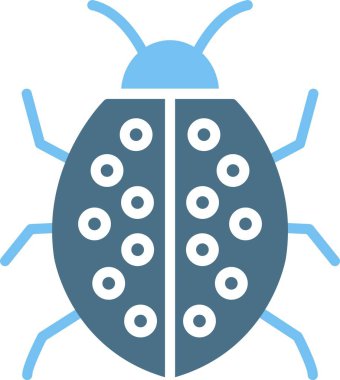 Uğur Böceği Kabartması İki Renk Simgesi