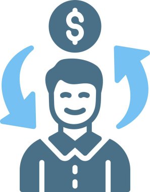 Para Kabartması İki Renk Simgesi