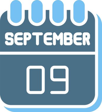 9 Eylül Glyph İki Renk Simgesi