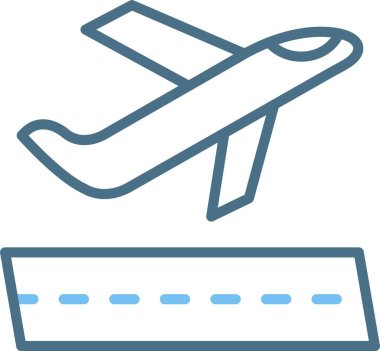 Ayrılış Satırı İki Renk Simgesi