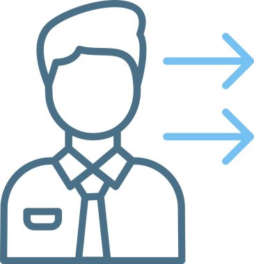 Reddetme Satırı İki Renk Simgesi